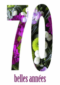 70 ans de tendres souvenirs fleuris